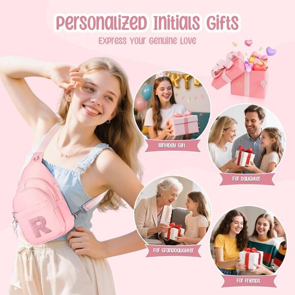 Cute Adjustable Pink Fanny Pack with Wallet for Tween Girls 6-14 Years Old - Picture 5 of 7